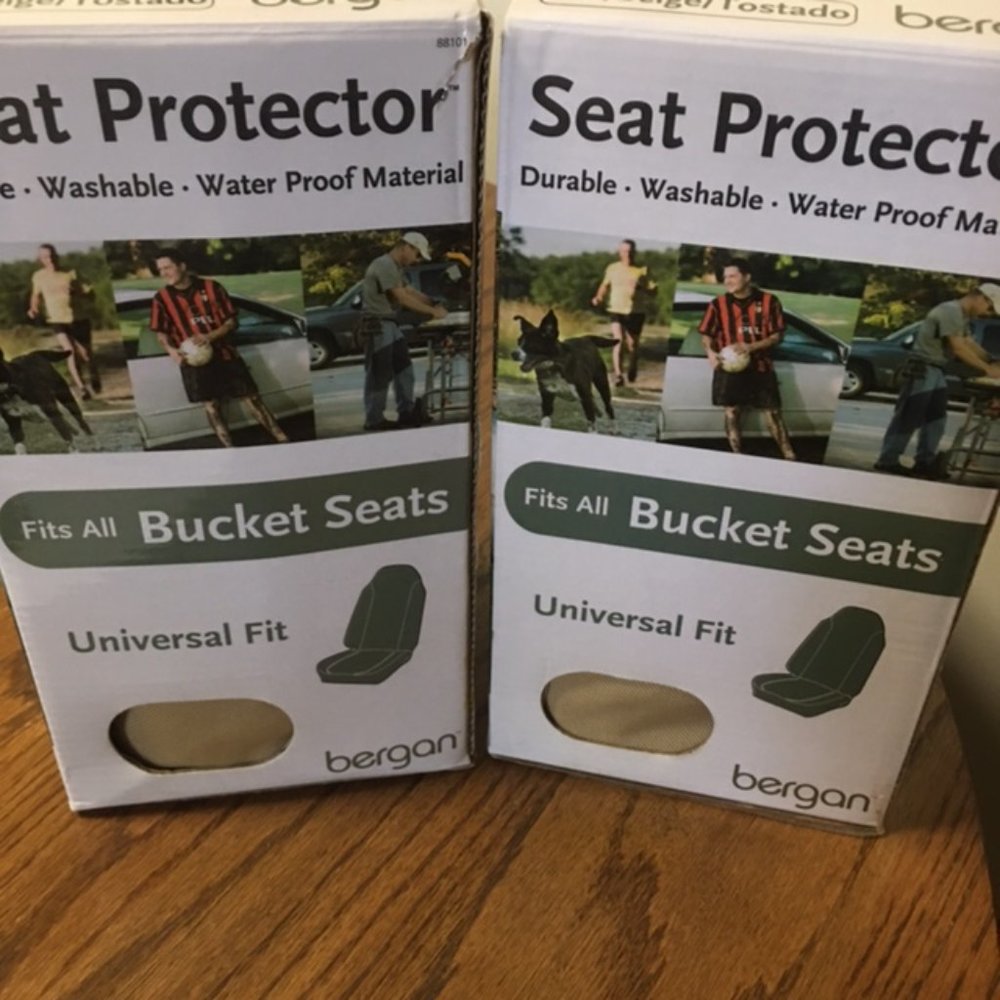 NEW (2) Bergan Seat Protector Covers    Tan/Beige  Great for Pets!  Protect Seat